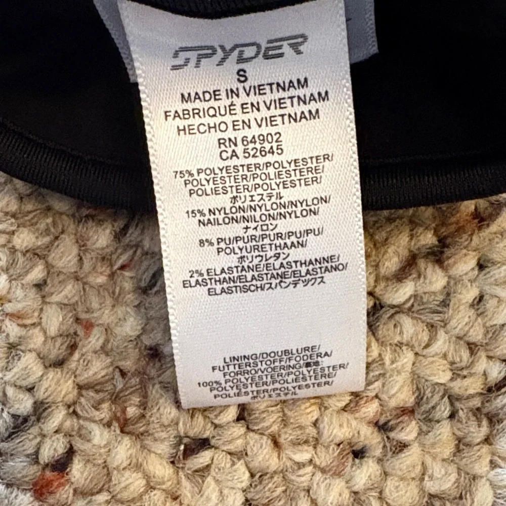 Spyder Black Winter Gloves - Picture 3 of 3